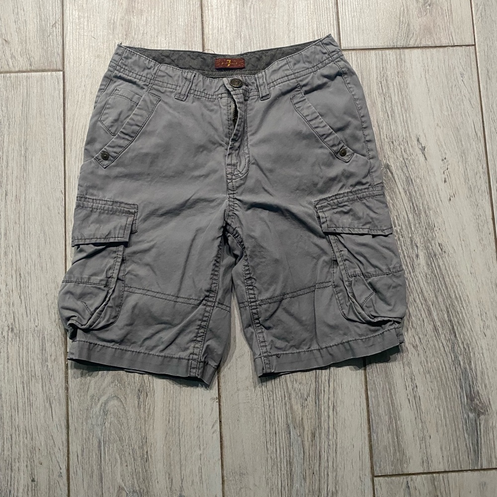 Boys 7 For All Mankind, Gray Cargo Shorts - Size 8
